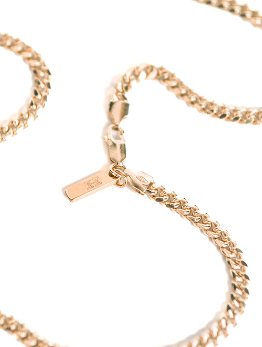 5mm CubanLink Necklace Gold