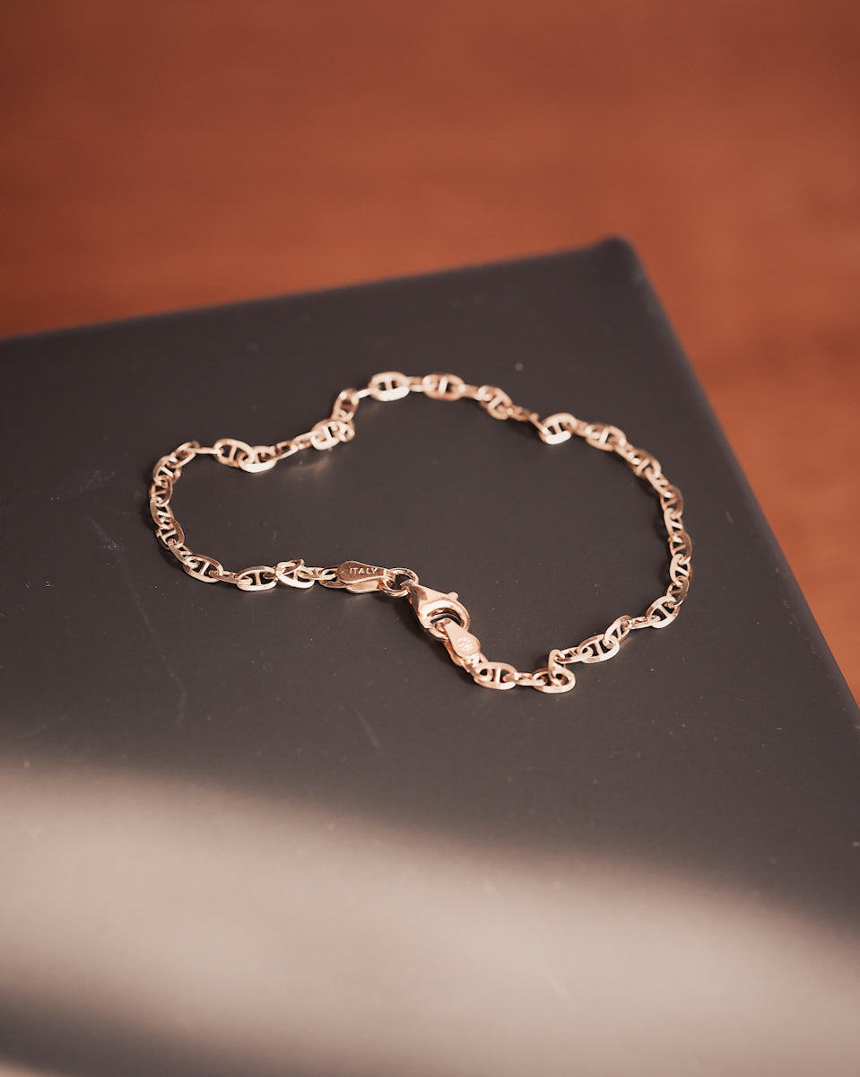 Gold Chain Link Bracelet