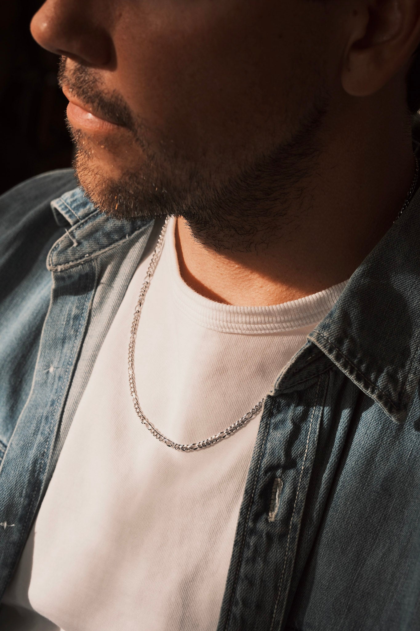 Sterling Silver Figaro Necklace