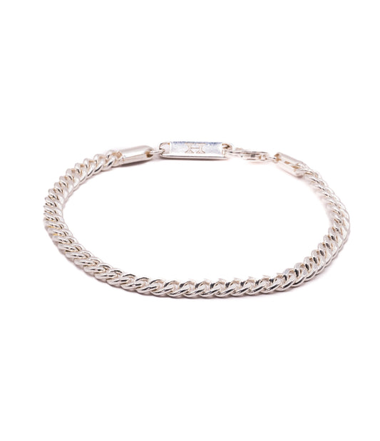 5mm Cuban Link Bracelet Polished Silver